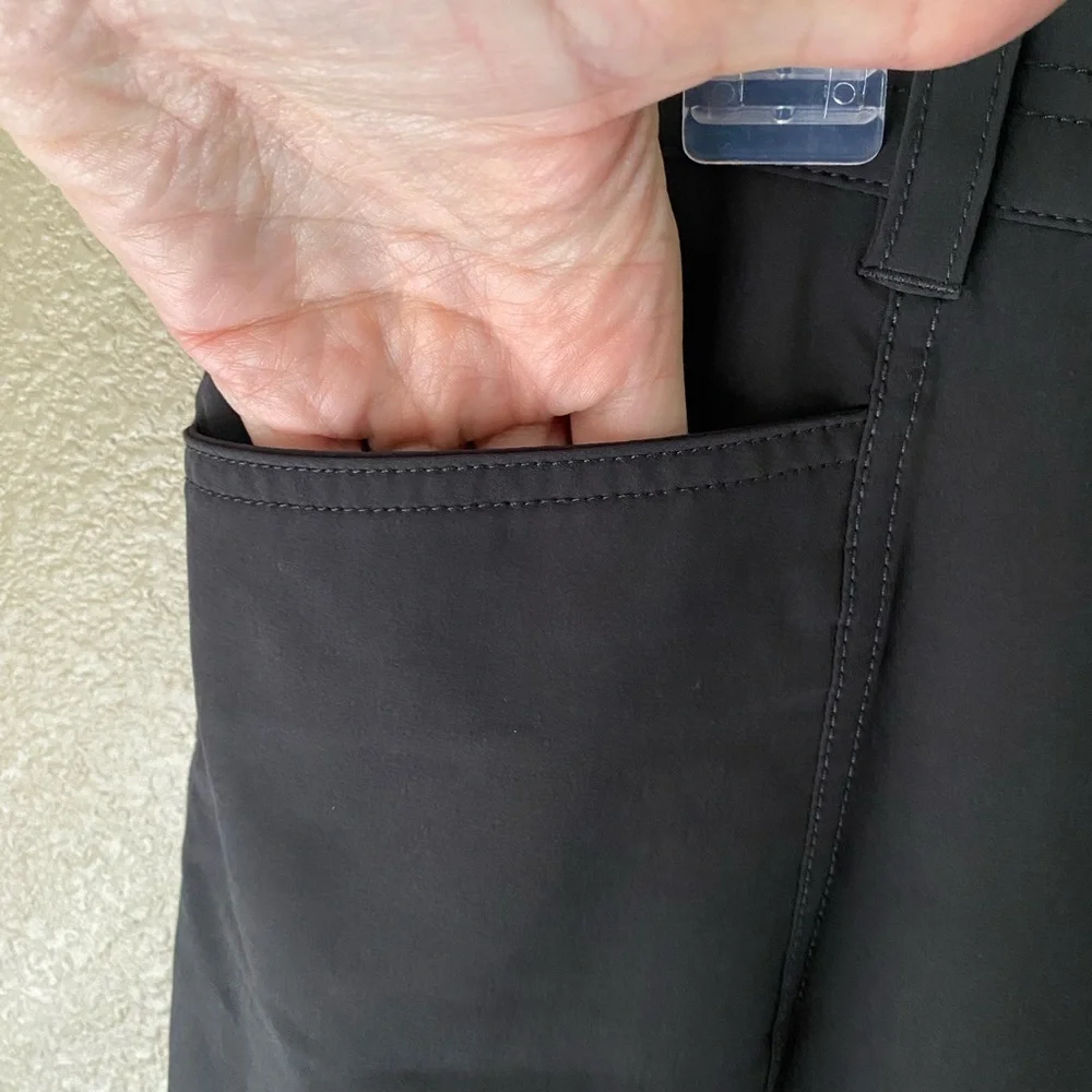 Eddie Bauer Athletic Skirt Sz 12 Black Lined w/ Built-in Bike Shorts - Picture 4 of 10